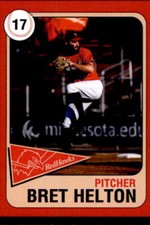 2019 Fargo-Moorhead RedHawks Team Issue #11 Bret Helton Colorado Springs CO Card