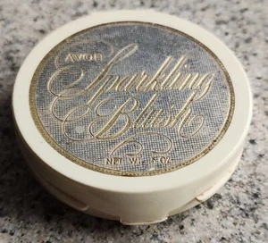 Vintage AVON Sparkling Peach Powder Blush ~ Empty ~ Compact w/Mirror - Picture 1 of 5
