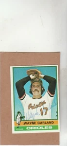 1976 Topps #  414 Wayne Garland - Autographed Card - Picture 1 of 1