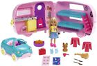 Club Chelsea Camper Playset, Blonde Small Doll, Puppy Open for Campsite SHIP USA