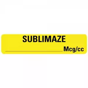 "Etiquetas SUBLIMAZE MG/CC 0,375"" x 1,625" - Imagen 1 de 1