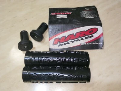 HARO BIKE BMX BLACK GRIPS - Image 1 of 4
