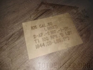 REUSABLE STENCIL STENCIL MARKING CASE CAL 50. jeep willys us ww2 - Picture 1 of 1