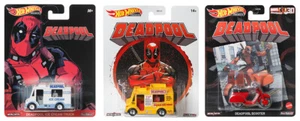 Deadpool Set Marvel Retro Entertainment 3 Modelle 1:64 Hot Wheels DMC55 - Bild 1 von 1