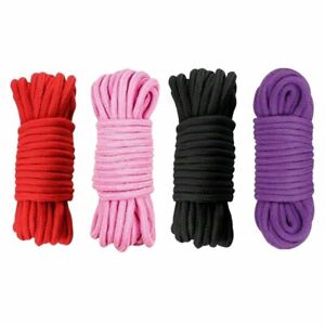 10 Meter Bondage Rope Shibari Red Black Purple Pink Cotton BDSM Fetish Restraint