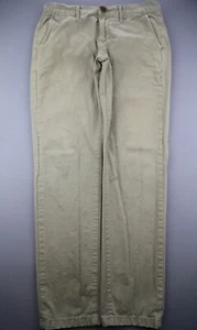 Pantalones chinos delgados frente plano verde para hombre Lucky Brand 121 talla 31x32 (MSR 31x31) - Imagen 1 de 11