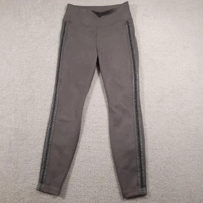 White House Black Market Legging Womens 8 Faux Suede Chain Trim Pants Runway - Image 1 of 4