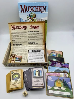 Munchkin Adventure Time Game 3-6 Players Steve Jackson Games COMPLETE Ages 10+ - Image 1 of 4
