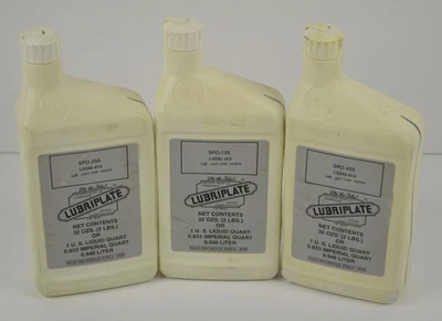 TOTALMENTE NUEVO Lote de 3 Botellas Lubriplate SPO-255 Cuarto L0245-013 Aceite para Engranajes SAE 90 Foto 1 de 4