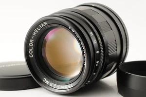 Lente Leica Voigtlander Color Heliar 75 mm f/2,5 MC negra L39 LTM JAPÓN [Excelente]  - Imagen 1 de 12