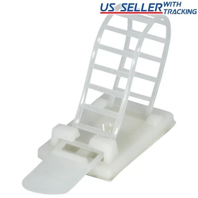 Correas adhesivas reutilizables para administración de cables clips para cables, resistente 25 piezas (blanco) Foto 1 de 3