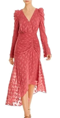 *Rachel Zoe 女式 12 码粉色 Vicente 刺绣迷笛连衣裙全新带标签  — 第 1/4 张图片