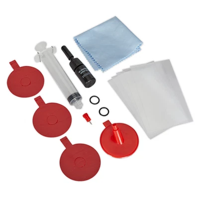 Sealey SCS901 Windscreen Repair Kit Cracks 300mm Long 25mm Chips Car Van Screen - Image 1 of 4