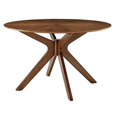 Modway Crossroads 47 Inches Round Wood Dining Table