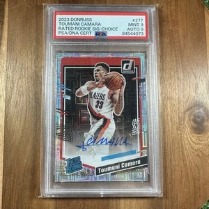 PSA 9 - TOUMANI CAMARA Automático - 2023 Panini Donruss Clasificado Novato Autógrafo ELECCIÓN - Imagen 1 de 2