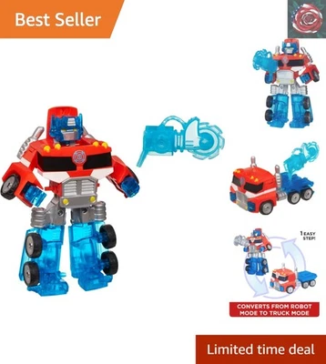 Imaginative Play with Rescue Bots Optimus Prime - 7-Inch Action Figure, Ages 3-7 - Image 1 of 4