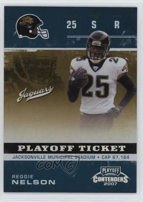 2007 Playoff Contenders Playoff Ticket /99 Reggie Nelson #212 Rookie RC - Image 1 of 2