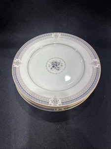 4 Mikasa Grande Ivory Tropez Gold Rim Salad Plates 7.5" - Picture 1 of 4