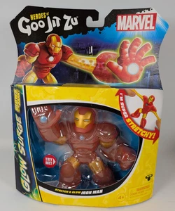 Figura elástica Heroes of Goo Jit Zu Marvel Iron Man Glow Surge GITD 42717 5 pulgadas - Imagen 1 de 4