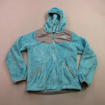 Chaqueta North Face Niñas Mediana 10/12 Manga Larga Bolsillos con Capucha Verde Foto 1 de 4