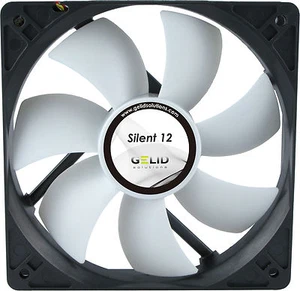 Gelid Solutions Silent 12 Quiet PC Case Fan 12cm 120mm 1000rpm FN-SX12-10 3-Pin - Picture 1 of 5