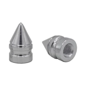 2 x You.S Valve Caps Rivets Caps Cover Silver for Car Truck Motorcycle - Picture 1 of 2