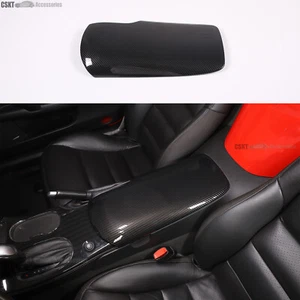 Carbon Fiber ABS Center Console Arm rest Box Cover Fits Corvette C6 2005-2013 - Picture 1 of 13