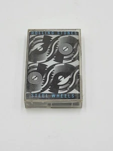 VINTAGE 1989 THE ROLLING STONES STEEL WHEELS RARE CASSETTE TAPE TESTED FREE SHIP - Picture 1 of 3