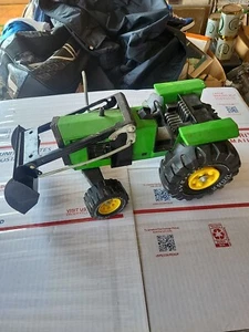 Vintage Green Tonka Tractor Loader Bucket John Deere Pressed Steel XMB-975 - Picture 1 of 12