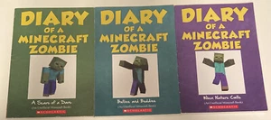 Molkerei eines Minecraft Zombie Bücher 1-3 Softcover Bücher - Bild 1 von 8