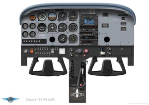 Cessna 172 Panel Print VH-LWX - Laminated Poster - A0, A1, A2 or A3 sizes. - Picture 1 of 3