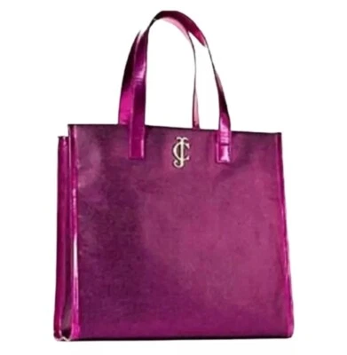 Bolso de Mano Juicy Couture Rosa Matálico Denim Nuevo  Foto 1 de 4