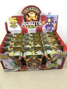TREASURE X ROBOTS GOLD LOT OF 12 MINI ROBOTS - NEW - Picture 1 of 6