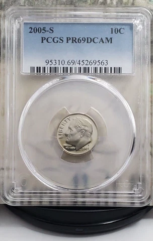 2005-S Roosevelt Proof Dime PCGS PR69DCAM - Nice Coin!!! Cover