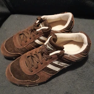 Champion Women's Brown Suede Mesh Lace Up Shoes Solid Flats--Size 6.5 - Picture 1 of 6