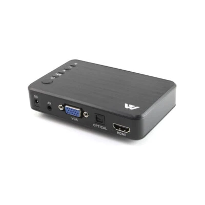 HDMI MEDIA PLAYER 1080P HDD RM RMVB DIVX AVI MKV USB SD MPEG JPEG MOV SDHC - Image 1 of 4