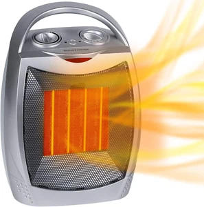 Portable Electric Space Heater 1500W/750W Personal Room Heater with Thermostat, - Picture 1 of 8