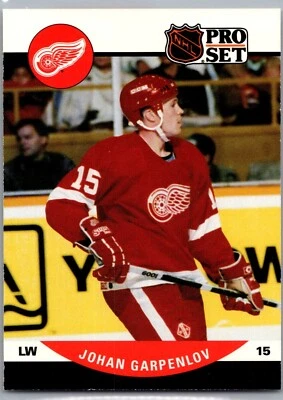 1990-91 NHL Pro Set - #605 Johan Garpenlov - Image 1 of 2