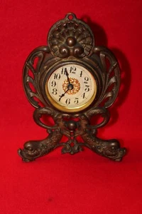 Reloj despertador Westclox grande de latón de hierro fundido de 9" - para piezas o reparación - Imagen 1 de 7