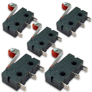 5x Micro Mikroschalter Endschalter Schalter mit Rollenhebel Schließen Taster Tür - Bild 1 von 18