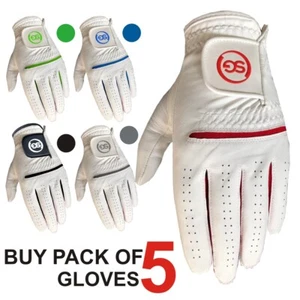 Pack of 5 SG Men All weather Golf Gloves Cabretta leather palm patch and thumb - Picture 1 of 28