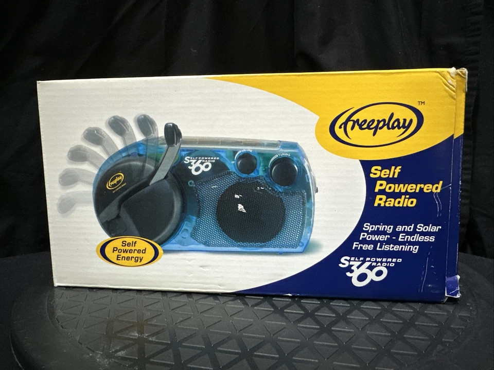 Freeplay S360 Self Powered Energy Clear Radio + Power Adapter EMERGENCY CAMPING - Image 1 of 4