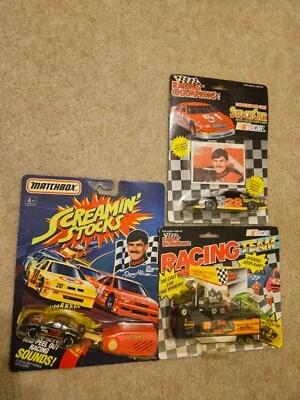 Coches de carreras y camión vintage Nascar Davey Allison Matchbox (lote de 3) Foto 1 de 4