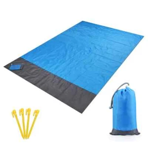 Waterproof Beach Blanket Picnic Mat Camping Ground Mat Sun Shade Tent Tarp New - Picture 1 of 14