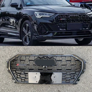 For Audi Q3 SQ3 2019-2021 RSQ3 Style Black Honeycomb Front Bumper Grille - Picture 1 of 6
