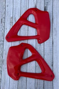 NEW Aprilia Climber Trials Radiator Panels PAIR 1992/93/94 Genuine RED - Picture 1 of 2
