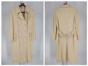 Calvin Klein Collection Runway Ivory Fine Wool Trench Tailcoat DoubleBreasted 40 - Picture 1 of 6