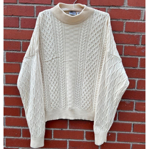 Maglione Pescatori Versace V2 Maglia Cavo Taglia XL Vintage anni '90 Designer Made in Italy