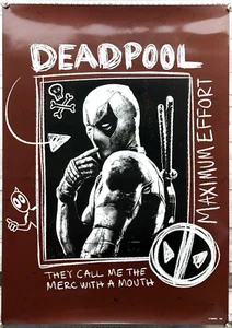 Marvel Studios, Deadpool, Maximum Effort, A2 Size Movie Poster, Japanese Import! - Picture 1 of 2