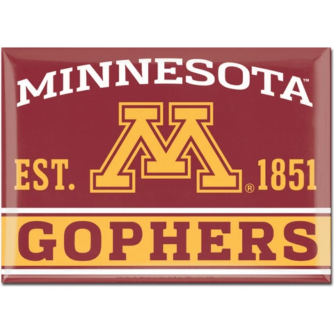 WinCraft Minnesota Golden Gophers 2.5'' x 3.5'' Fridge Magnet Cover